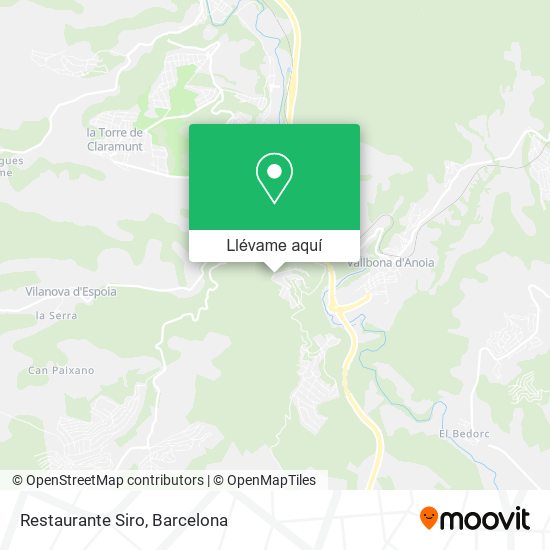 Mapa Restaurante Siro