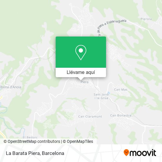 Mapa La Barata Piera