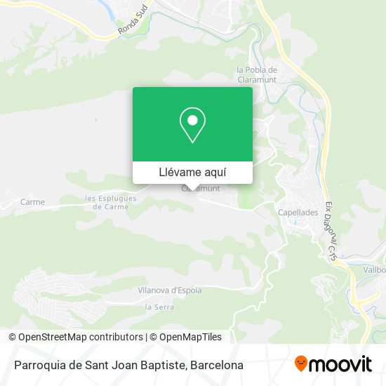 Mapa Parroquia de Sant Joan Baptiste