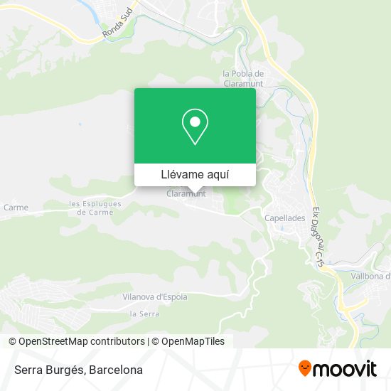 Mapa Serra Burgés