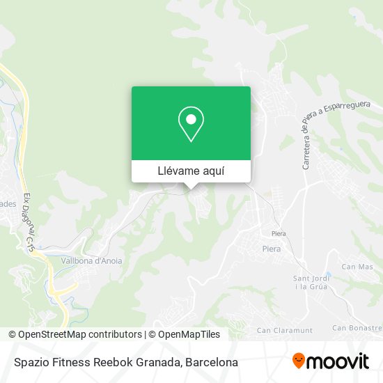 Mapa Spazio Fitness Reebok Granada