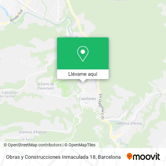 Mapa Obras y Construcciones Inmaculada 18
