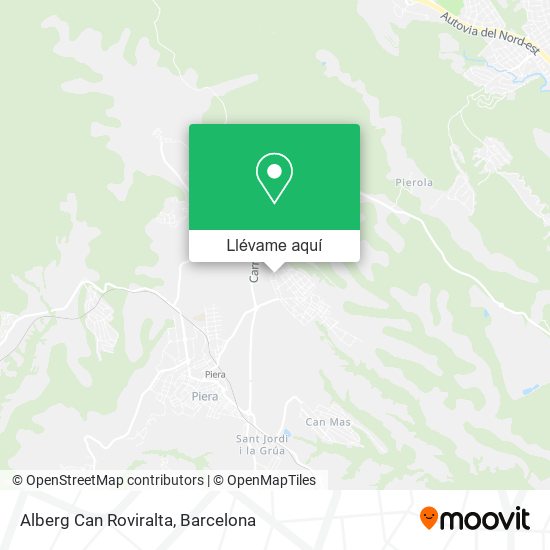 Mapa Alberg Can Roviralta