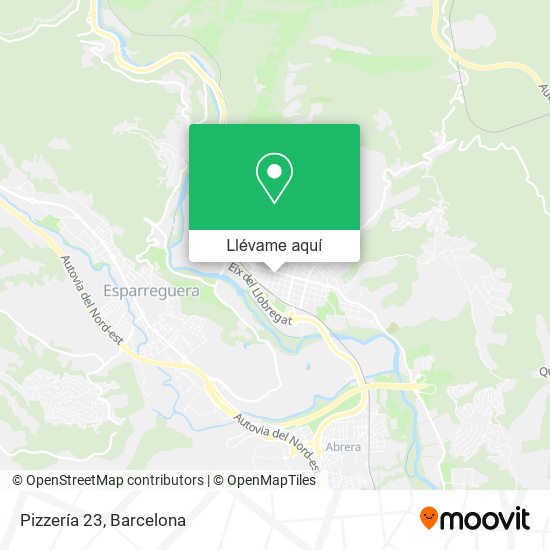 Mapa Pizzería 23