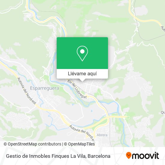 Mapa Gestio de Inmobles Finques La Vila