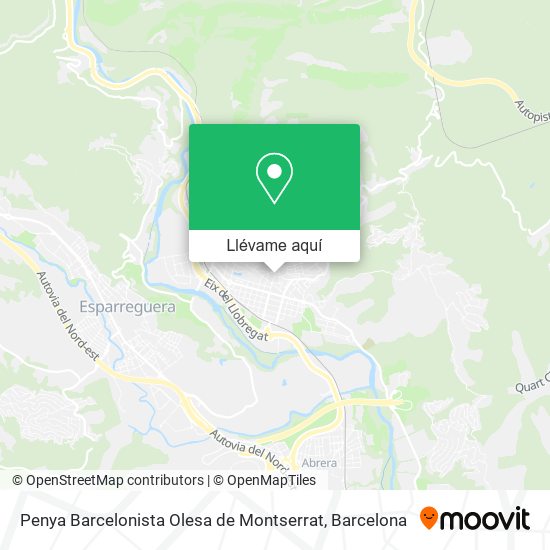 Mapa Penya Barcelonista Olesa de Montserrat