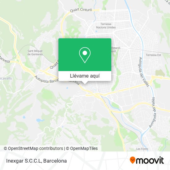 Mapa Inexgar S.C.C.L