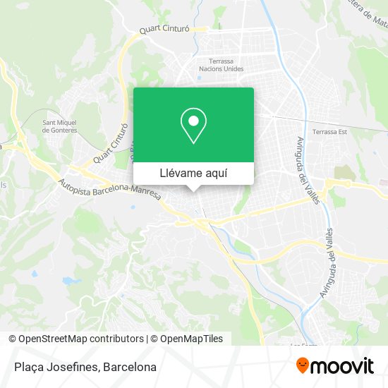 Mapa Plaça Josefines