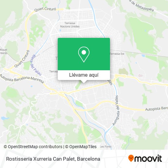 Mapa Rostissería Xurrería Can Palet