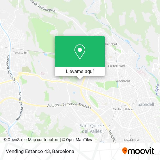 Mapa Vending Estanco 43