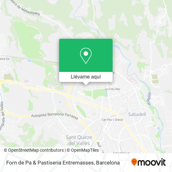 Mapa Forn de Pa & Pastiseria Entremasses