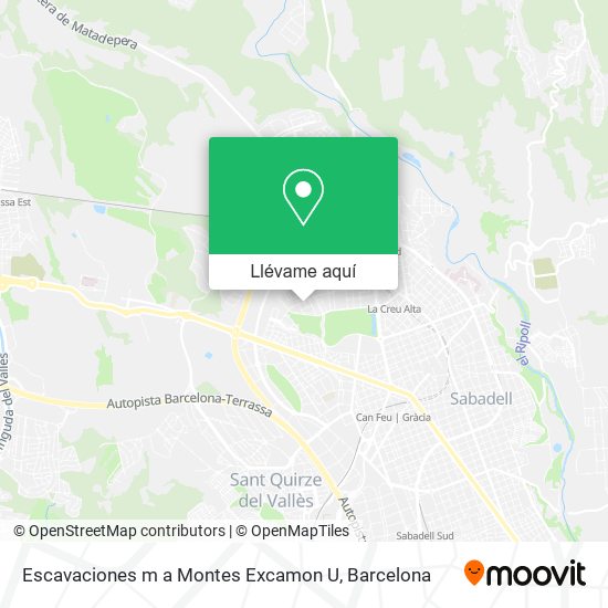 Mapa Escavaciones m a Montes Excamon U