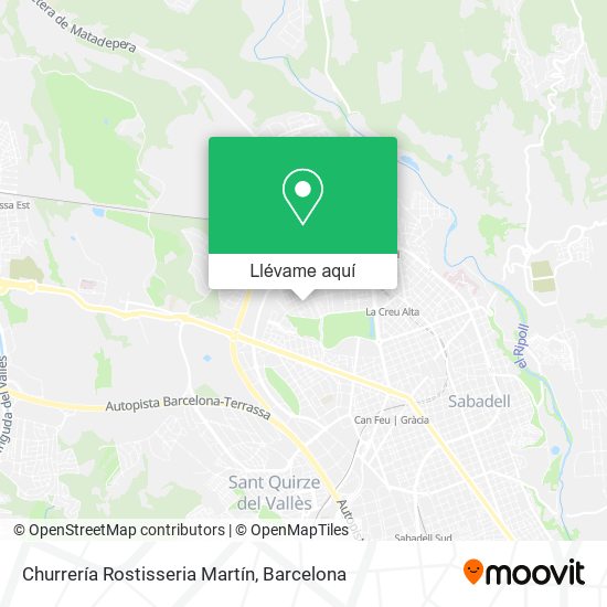 Mapa Churrería Rostisseria Martín