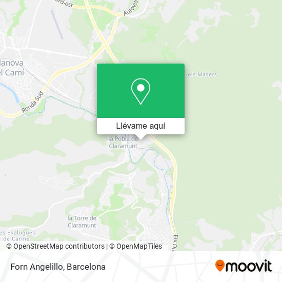 Mapa Forn Angelillo