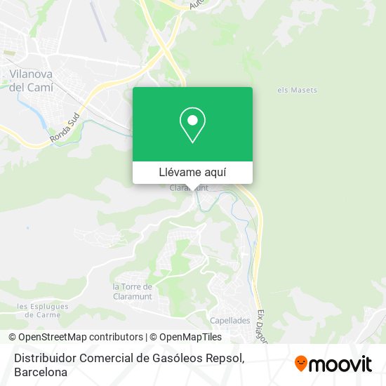 Mapa Distribuidor Comercial de Gasóleos Repsol