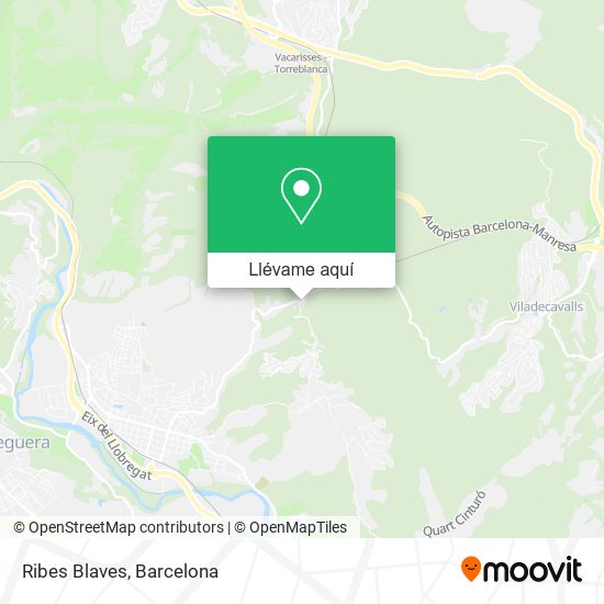 Mapa Ribes Blaves
