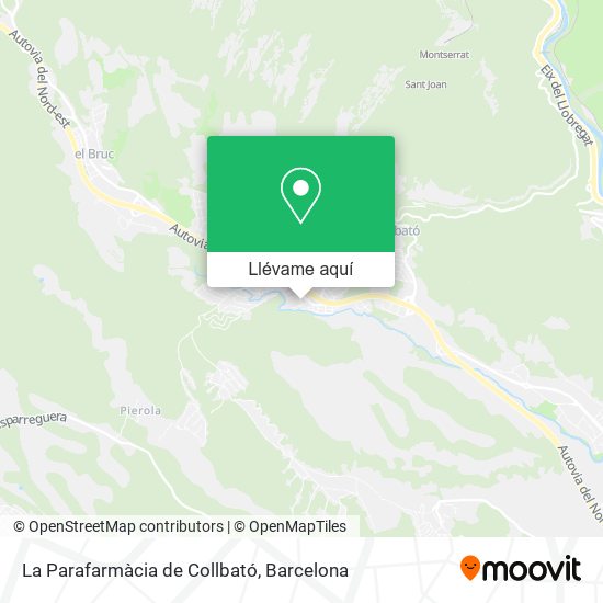 Mapa La Parafarmàcia de Collbató