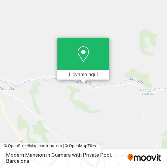 Mapa Modern Mansion in Guimera with Private Pool