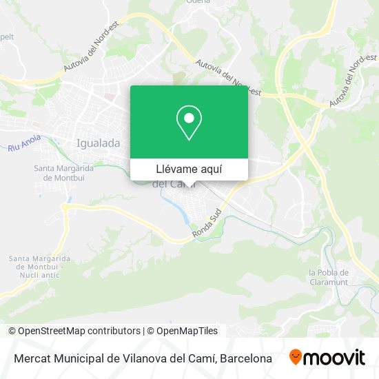 Mapa Mercat Municipal de Vilanova del Camí