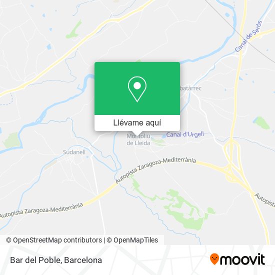 Mapa Bar del Poble