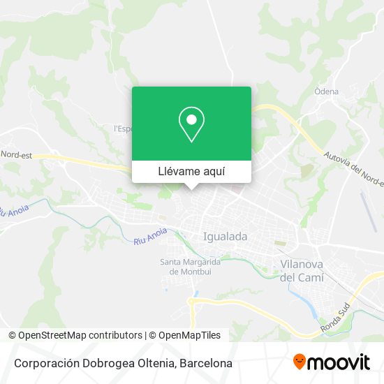 Mapa Corporación Dobrogea Oltenia