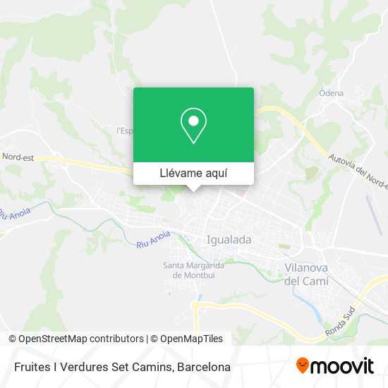Mapa Fruites I Verdures Set Camins