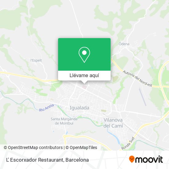 Mapa L' Escorxador Restaurant