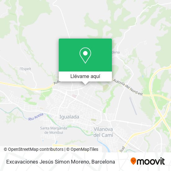 Mapa Excavaciones Jesús Simon Moreno