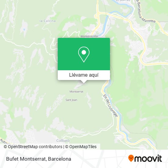 Mapa Bufet Montserrat