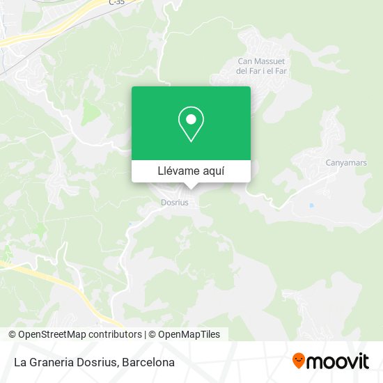 Mapa La Graneria Dosrius