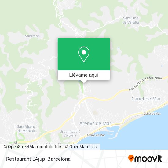 Mapa Restaurant L'Ajup