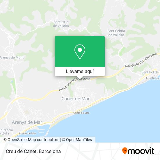 Mapa Creu de Canet