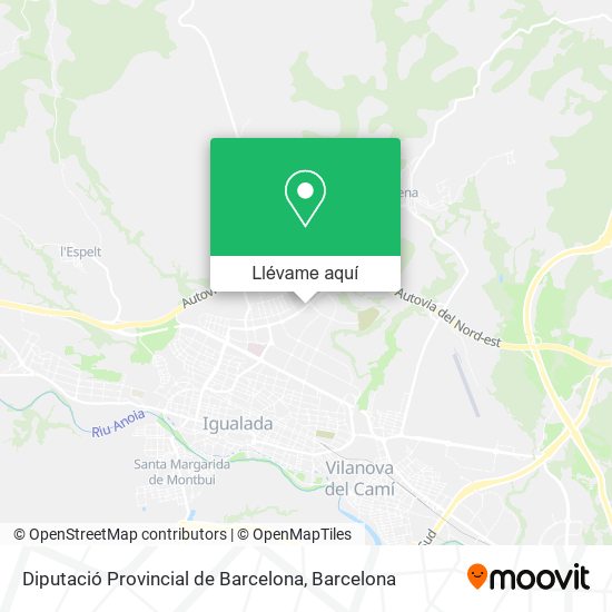 Mapa Diputació Provincial de Barcelona