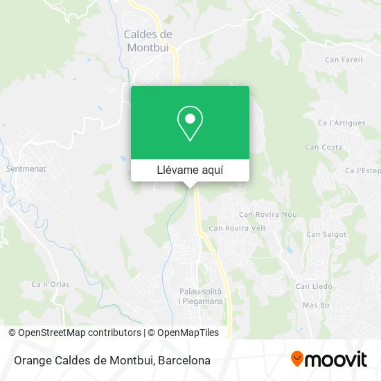 Mapa Orange Caldes de Montbui