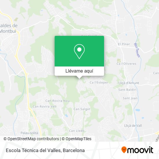 Mapa Escola Técnica del Valles