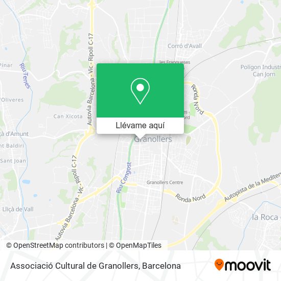 Mapa Associació Cultural de Granollers