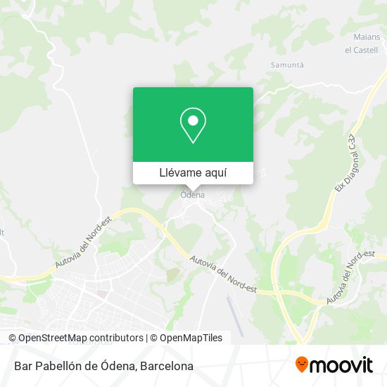 Mapa Bar Pabellón de Ódena