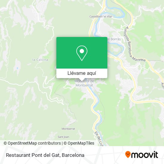 Mapa Restaurant Pont del Gat