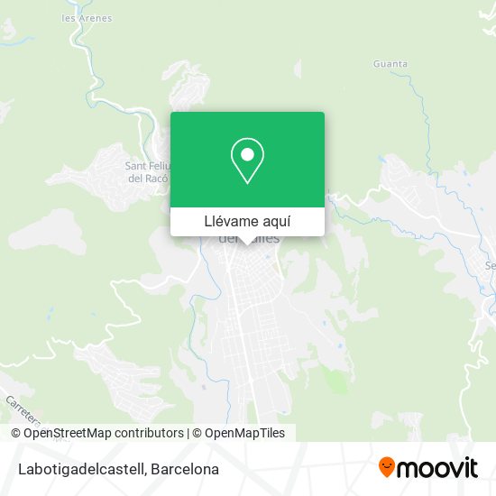 Mapa Labotigadelcastell