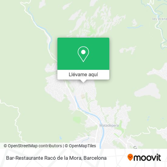 Mapa Bar-Restaurante Racó de la Mora