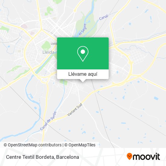 Mapa Centre Textil Bordeta