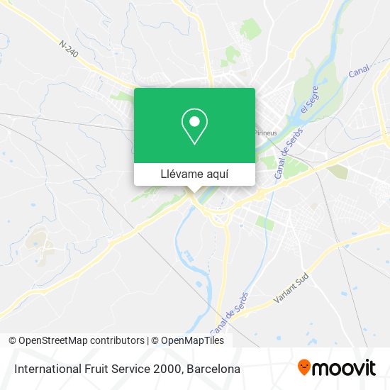 Mapa International Fruit Service 2000
