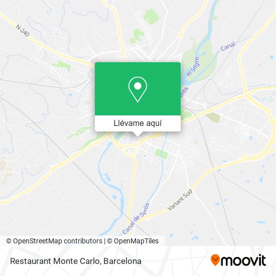 Mapa Restaurant Monte Carlo