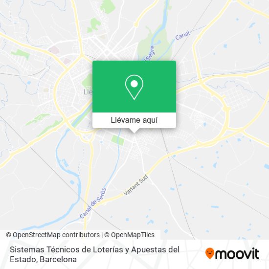 Mapa Sistemas Técnicos de Loterías y Apuestas del Estado