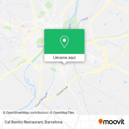 Mapa Cal Benito Restaurant