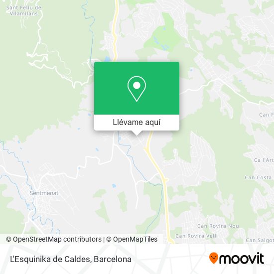 Mapa L'Esquinika de Caldes