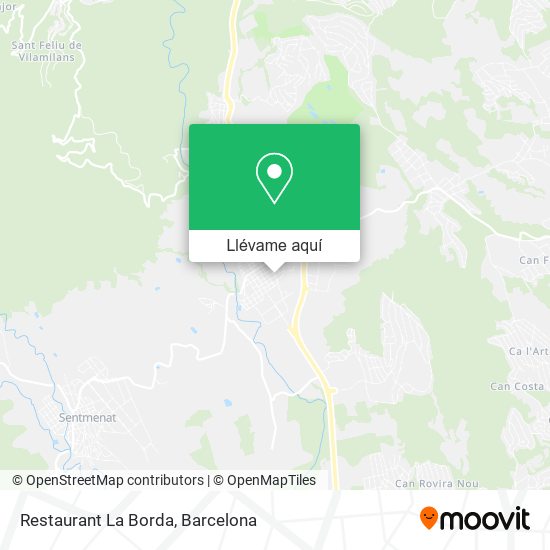 Mapa Restaurant La Borda
