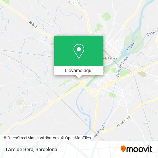 Mapa L'Arc de Bera