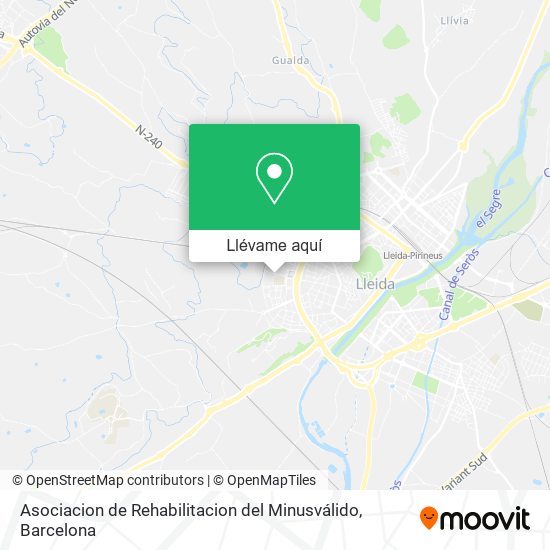 Mapa Asociacion de Rehabilitacion del Minusválido