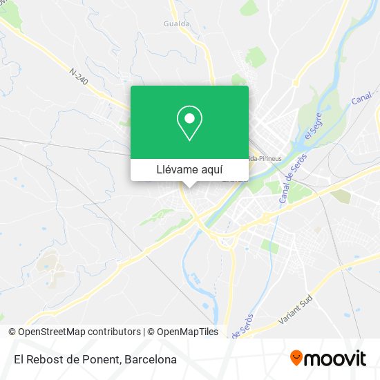 Mapa El Rebost de Ponent